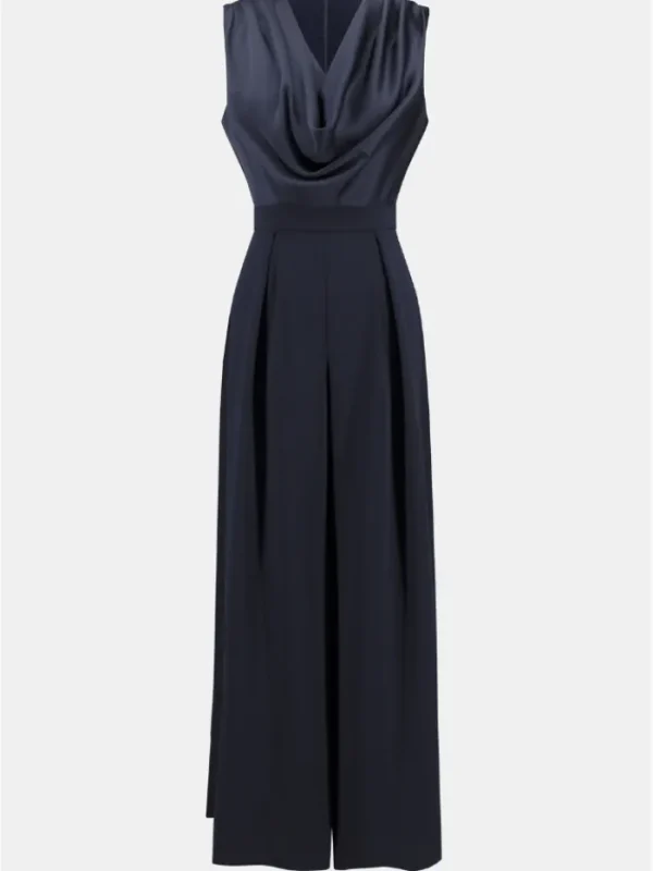 Joseph Ribkoff Dresses | Party Wear^Women's Signature Satin And Crepe Wide Leg Jumpsuit 252