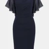 Joseph Ribkoff Party Wear | Dresses^Women's Signature Silky Knit And Chiffon Sheath Dress 2