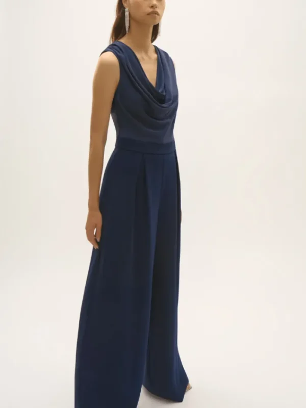 Joseph Ribkoff Dresses | Party Wear^Women's Signature Satin And Crepe Wide Leg Jumpsuit 252