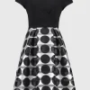 Joseph Ribkoff Dresses | Luxury Gifts^Women's Silky Knit And Dot Pattern Dress 251754 Col 110