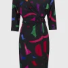 Joseph Ribkoff Dresses | Party Wear^Women's Silky Knit Abstract Print Sheath Dress 244240 C