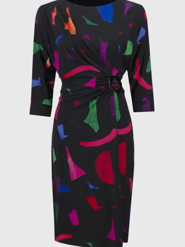 Joseph Ribkoff Dresses | Party Wear^Women's Silky Knit Abstract Print Sheath Dress 244240 C