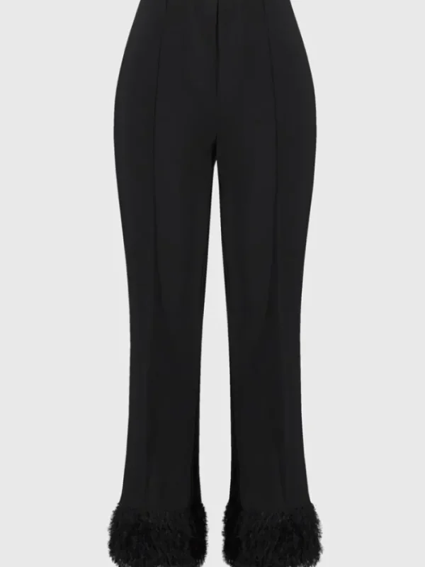 Joseph Ribkoff Party Wear | Trousers^Women's Silky Knit Flared Trousers With Fringed Hem 244