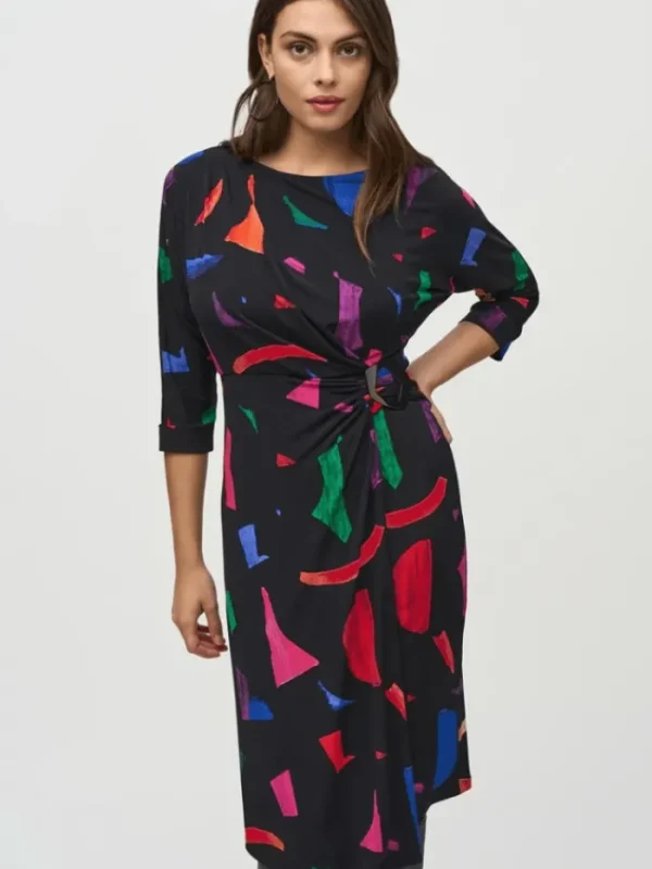 Joseph Ribkoff Dresses | Party Wear^Women's Silky Knit Abstract Print Sheath Dress 244240 C