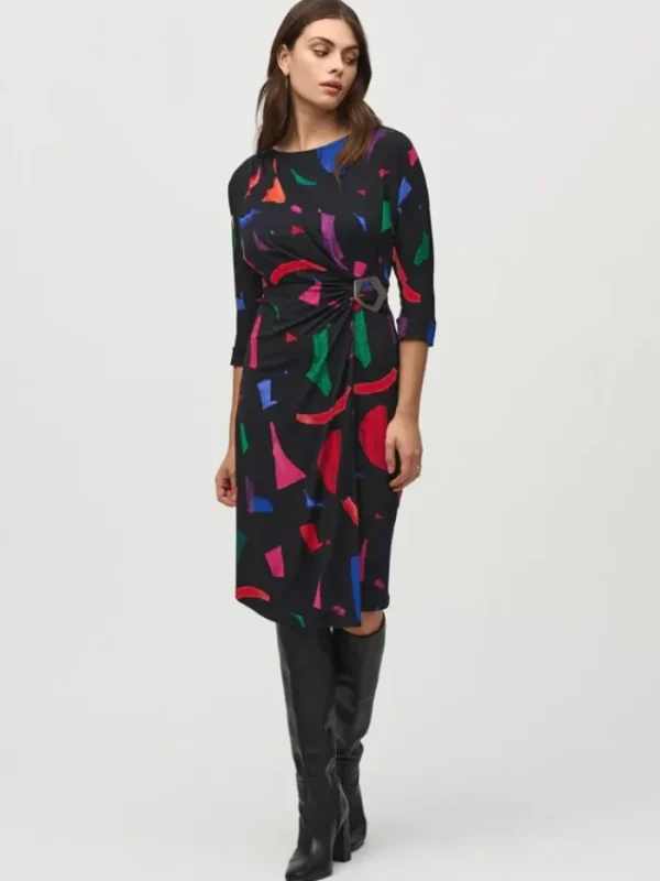 Joseph Ribkoff Dresses | Party Wear^Women's Silky Knit Abstract Print Sheath Dress 244240 C