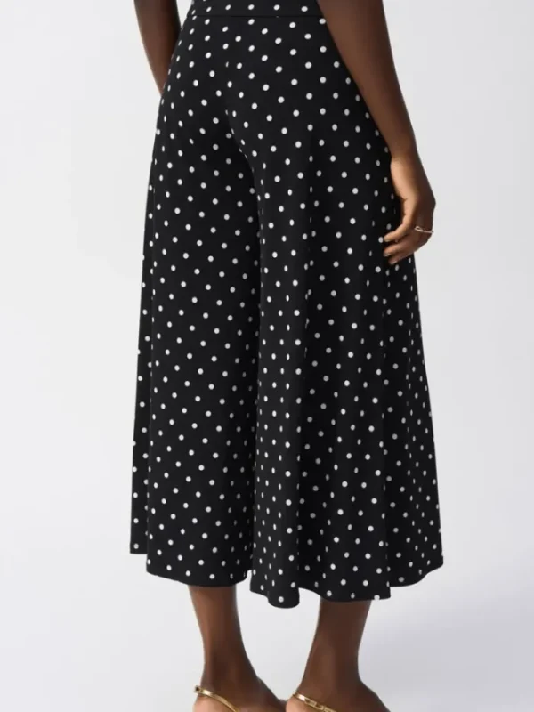 Joseph Ribkoff Trousers | Luxury Gifts^Women's Silky Knit Dot Print Pull On Culotte Trousers 2