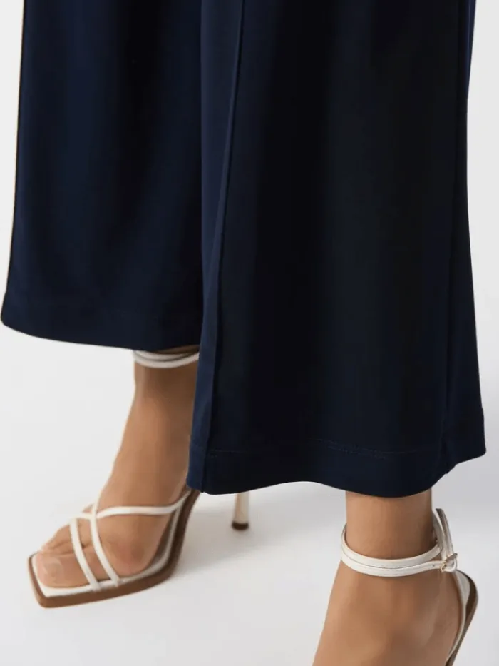 joseph_ribkoff_womens_sil_3-8.webp Joseph Ribkoff Trousers | Gifts Under £250^Women's Silky Knit Wide Leg Trousers In Midnight Blue 2