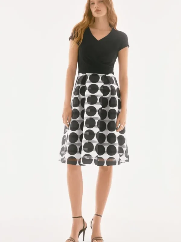 Joseph Ribkoff Dresses | Luxury Gifts^Women's Silky Knit And Dot Pattern Dress 251754 Col 110