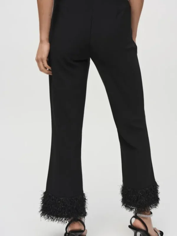 Joseph Ribkoff Party Wear | Trousers^Women's Silky Knit Flared Trousers With Fringed Hem 244