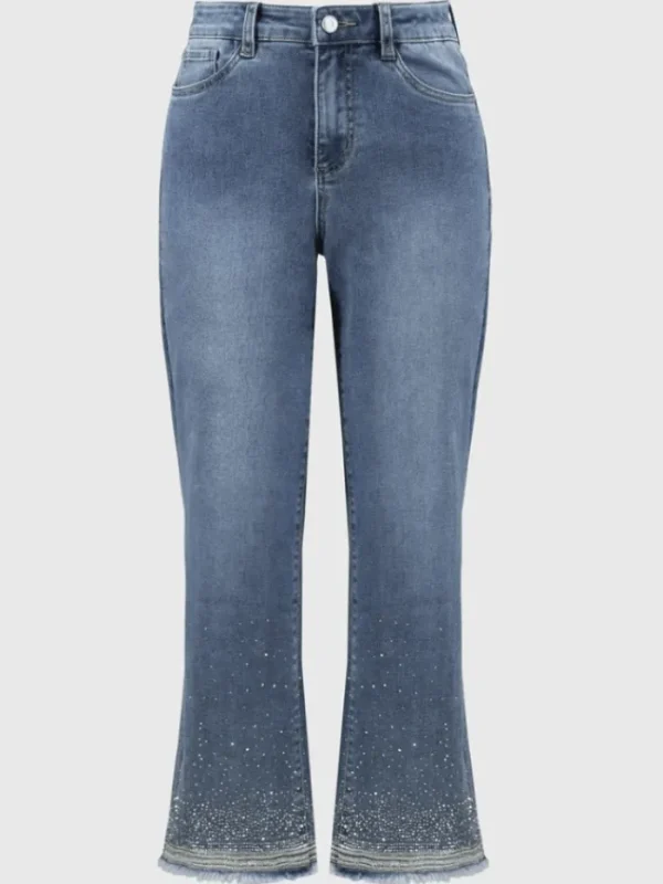 Joseph Ribkoff Denim | Gifts Under £250^Women's Straight Fit Crop Stretch Jeans 251956 Col 593