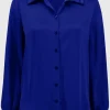 Joseph Ribkoff Tops | Luxury Gifts^Women's Straight Satin Blouse In Royal Sapphire 244101