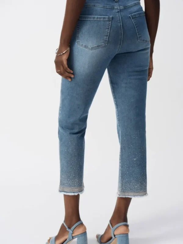 Joseph Ribkoff Denim | Gifts Under £250^Women's Straight Fit Crop Stretch Jeans 251956 Col 593