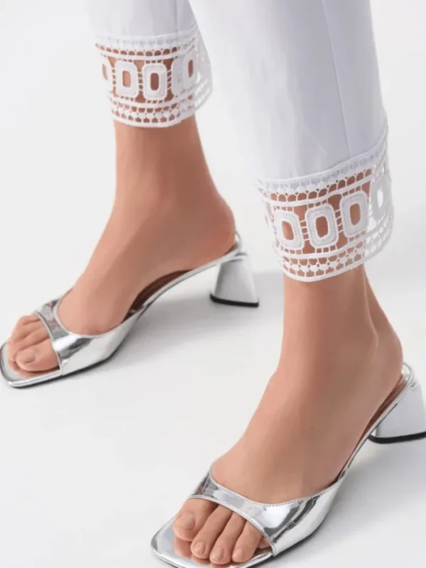 Joseph Ribkoff Trousers | Gifts Under £250^Women's White Millennium Cropped Pull On Trousers 25105