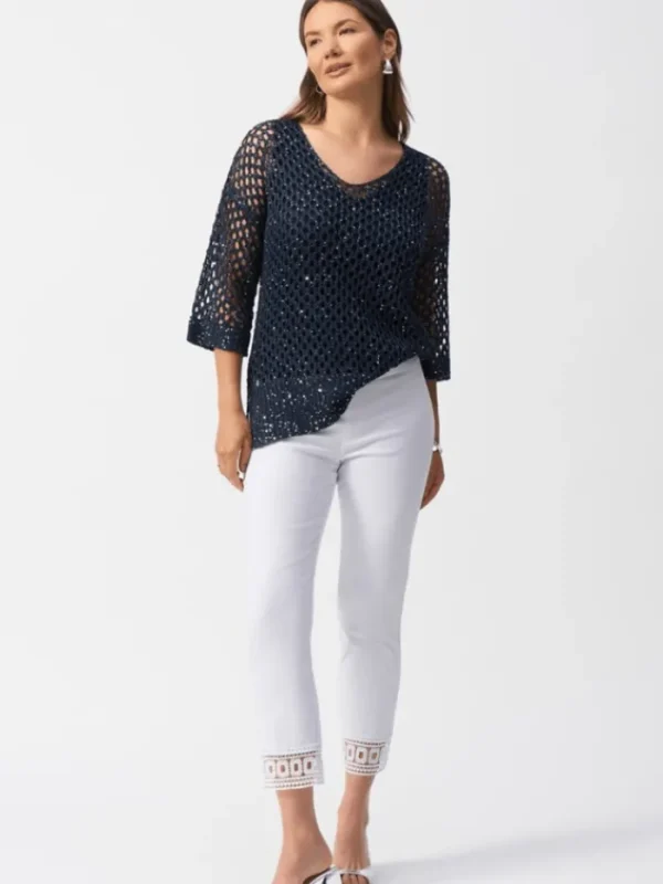 Joseph Ribkoff Trousers | Gifts Under £250^Women's White Millennium Cropped Pull On Trousers 25105