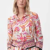 Joseph Ribkoff Tops | Gifts Under £50^Woven Retro Print Collared Blouse 232043 2539