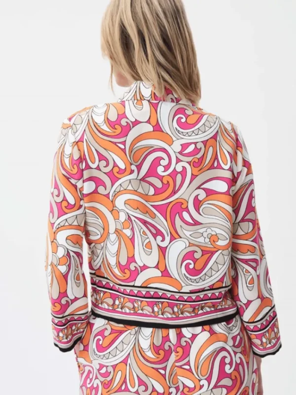 Joseph Ribkoff Tops | Gifts Under £50^Woven Retro Print Collared Blouse 232043 2539