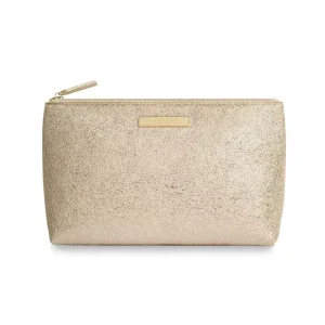 Katie Loxton Make Up Bags | Bags^Mia Metallic Gold Make Up Bag KLB383