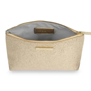 Katie Loxton Make Up Bags | Bags^Mia Metallic Gold Make Up Bag KLB383