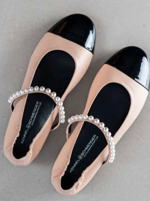 Kennel u0026 Schmenger Footwear | Footwear^Kennel & Schmenger BILLY Flats In Nude With Pearl Strap 31-14080-225