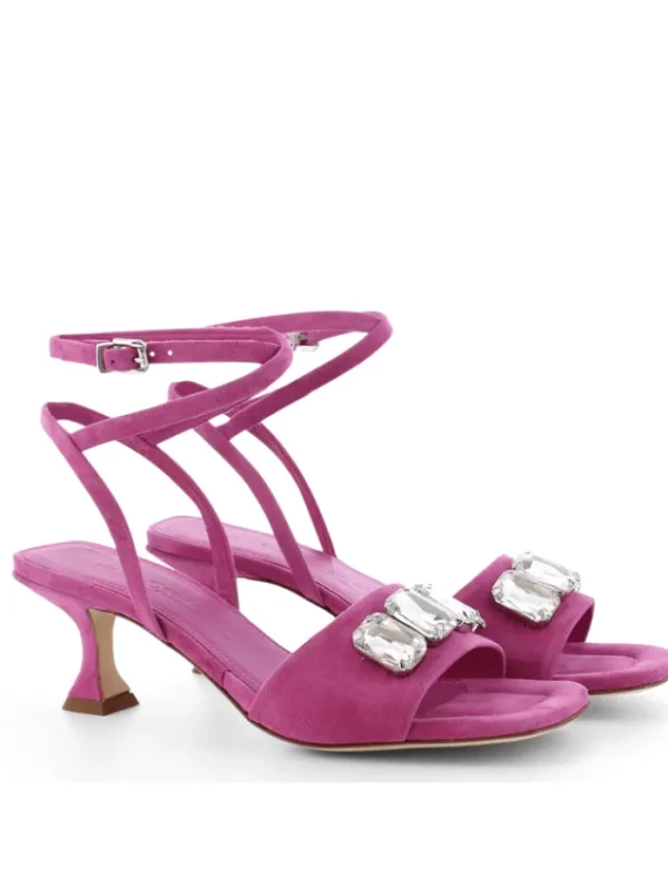 Kennel u0026 Schmenger Footwear | Footwear^Kennel & Schmenger Brook Pink Suede Sandals 91-57610-399