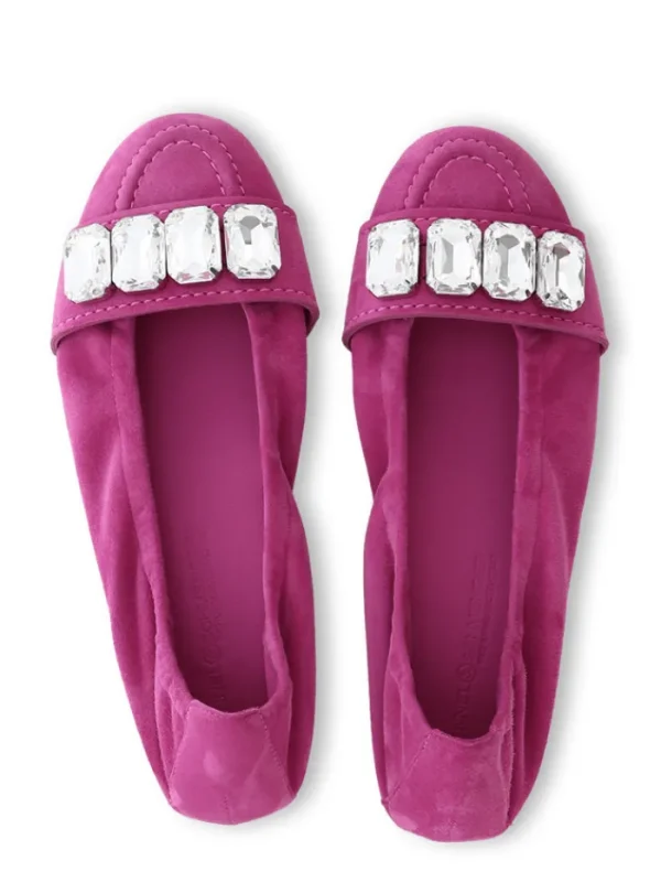 Kennel u0026 Schmenger Footwear | Footwear^Kennel & Schmenger Flat Fuchsia Pink Suede Malu Shoes 91-10060-499