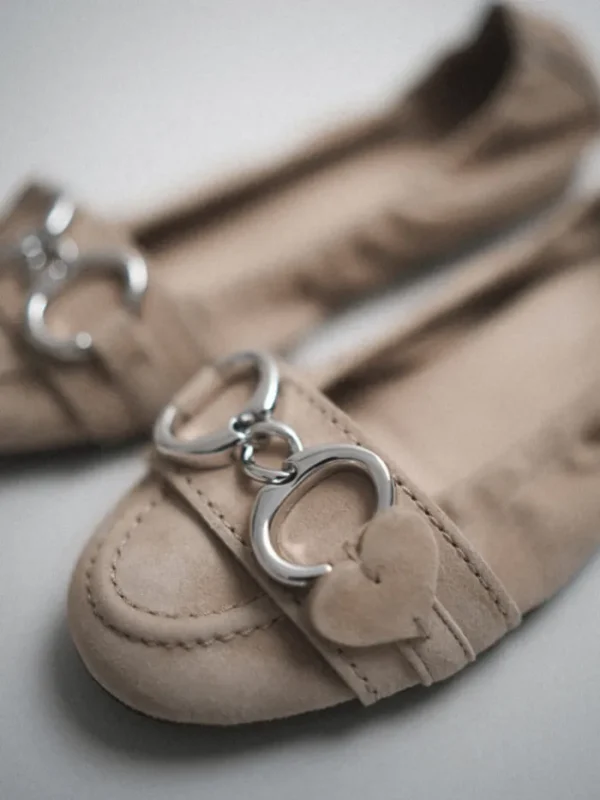 Kennel u0026 Schmenger Footwear | Footwear^Kennel & Schmenger Flat Beige Suede Malu Shoes 91-10040-505