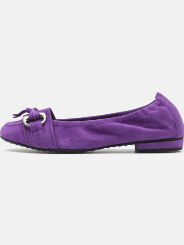 Kennel u0026 Schmenger Footwear | Footwear^Kennel & Schmenger Malu Ballerina Suede Pump In Plum 41-10300-492
