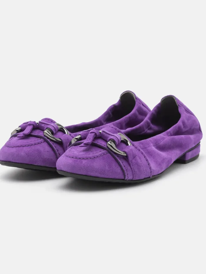 kennel_amp_schmenger_malu_2-2.webp Kennel u0026 Schmenger Footwear | Footwear^Kennel & Schmenger Malu Ballerina Suede Pump In Plum 41-10300-492