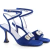 Kennel u0026 Schmenger Footwear | Footwear^Kennel & Schmenger Nora Electric Blue Suede Sandals 91-87610-411