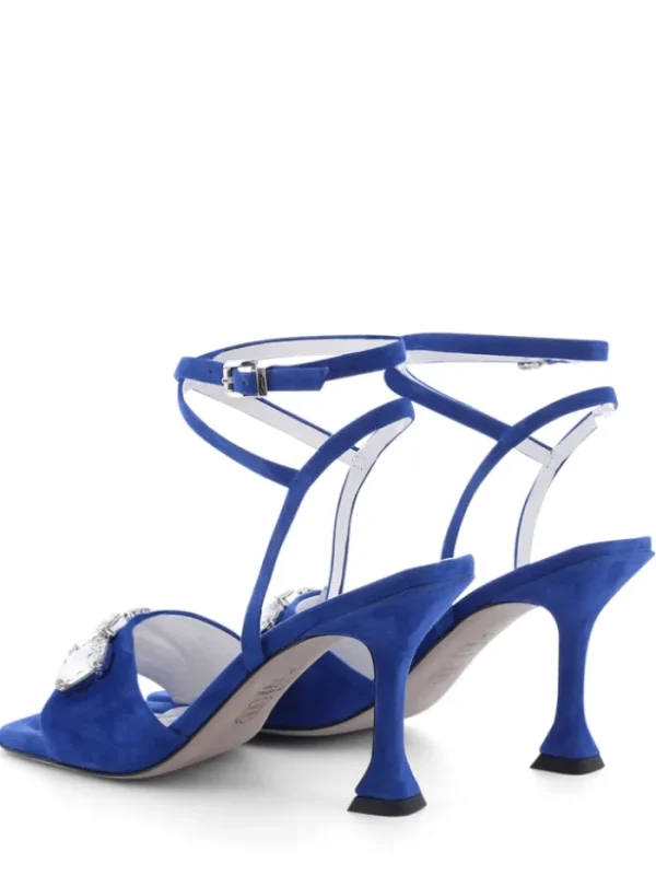 Kennel u0026 Schmenger Footwear | Footwear^Kennel & Schmenger Nora Electric Blue Suede Sandals 91-87610-411