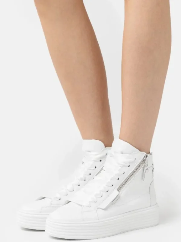 Kennel u0026 Schmenger Footwear | Footwear^Kennel & Schmenger T White Wonder High Top Zip Trainers 71-14120-627 0