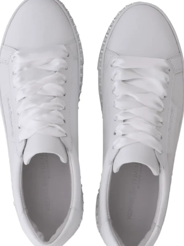 Kennel u0026 Schmenger Footwear | Footwear^Kennel & Schmenger Women's NANO PEARL White Trainers With Pearl Detail