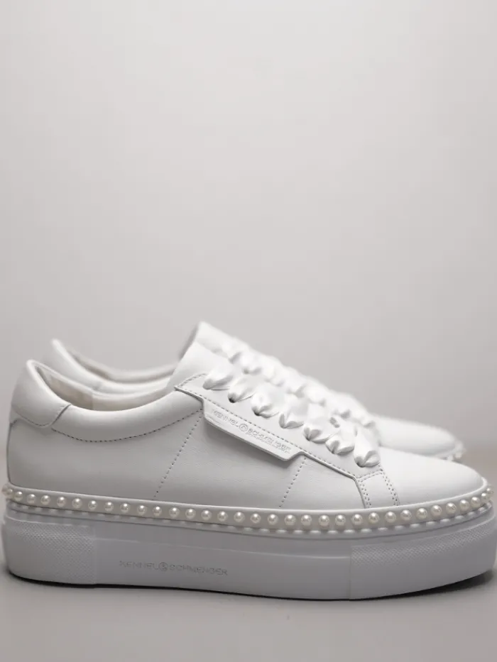 kennel_amp_schmenger_wome_1-5.webp Kennel u0026 Schmenger Footwear | Footwear^Kennel & Schmenger Women's NANO PEARL White Trainers With Pearl Detail