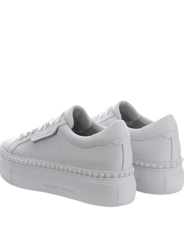 Kennel u0026 Schmenger Footwear | Footwear^Kennel & Schmenger Women's NANO PEARL White Trainers With Pearl Detail