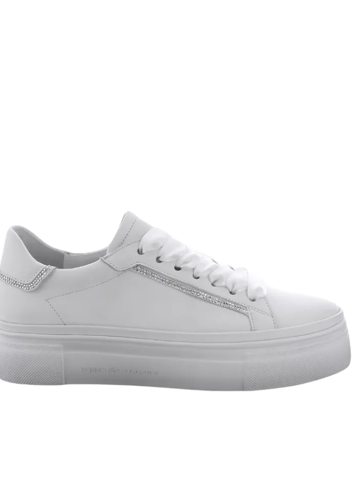 kennel_amp_schmenger_wome_4-1.webp Kennel u0026 Schmenger Footwear | Footwear^Kennel & Schmenger Women's FIX White Trainers With Silver Rhinestone D