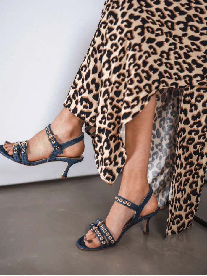 kennel_amp_schmenger_wome_4.webp Kennel u0026 Schmenger Footwear | Footwear^Kennel & Schmenger Women's LEONIE Denim Heeled Sandals With Golden Det