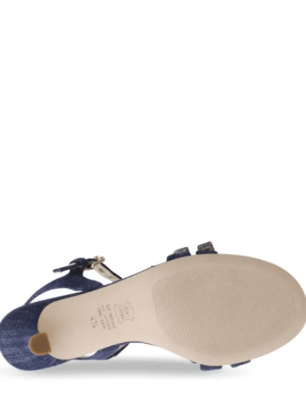 Kennel u0026 Schmenger Footwear | Footwear^Kennel & Schmenger Women's LEONIE Denim Heeled Sandals With Golden Det