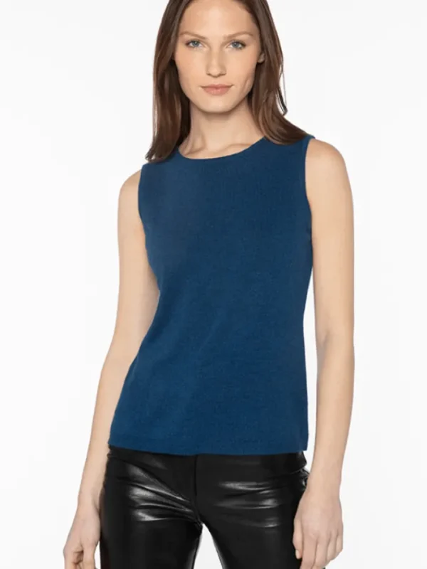 KINROSS Knitwear | Loungewear^Cashmere Crew Neck Tank In Camel LFSC4-191