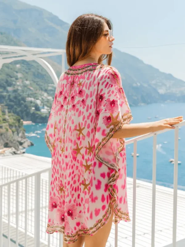 Lindsey Brown Resortwear Beachwear | Gifts Under £250^Lindsey Brown Women's Rome Pink Silk Designer Kaftan