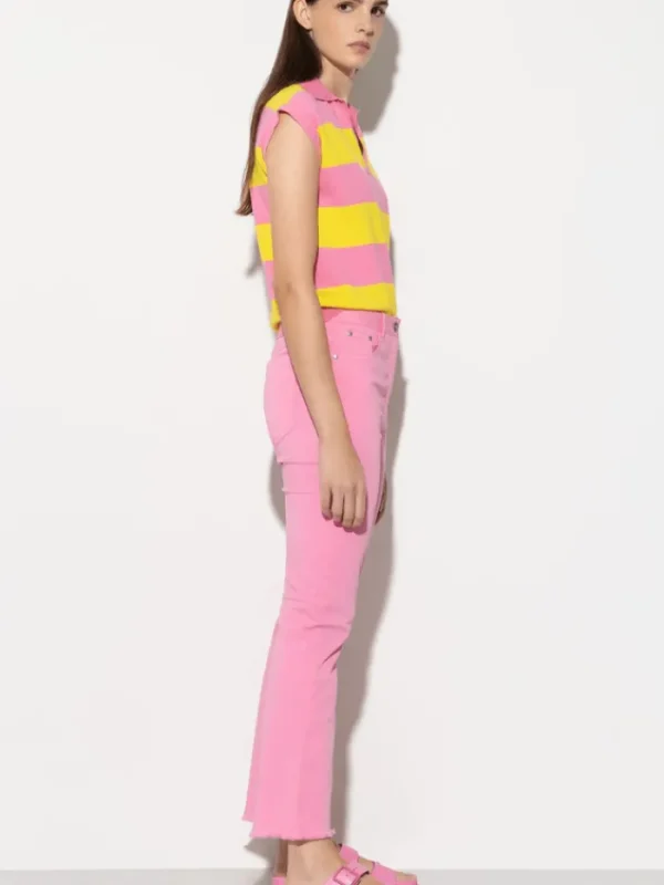 Luisa Cerano Gifts Under £250^Baby Flare Denim Jeans In Candy Pink 698620 1883 Col 0445