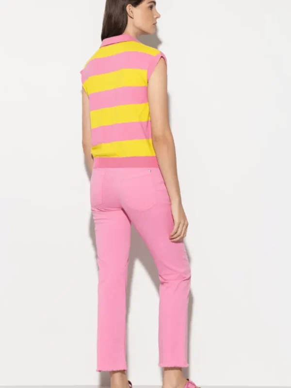 Luisa Cerano Gifts Under £250^Baby Flare Denim Jeans In Candy Pink 698620 1883 Col 0445