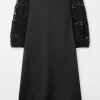 Luisa Cerano Dresses | Gifts Under £250^Black Dress With Crochet Details 798504 3500 Col 0001