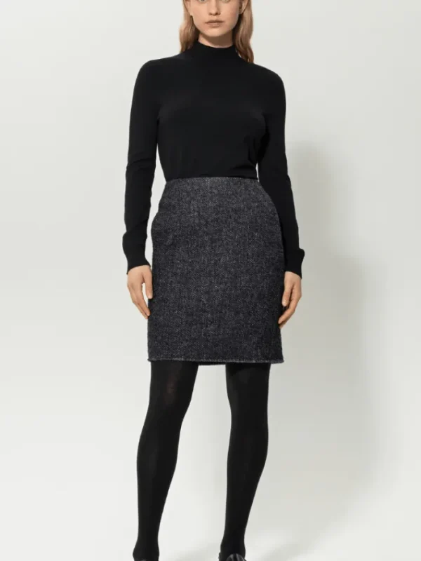 Luisa Cerano Knitwear | Gifts Under £250^Black Turtleneck Pullover 188326 5094 Col 0001
