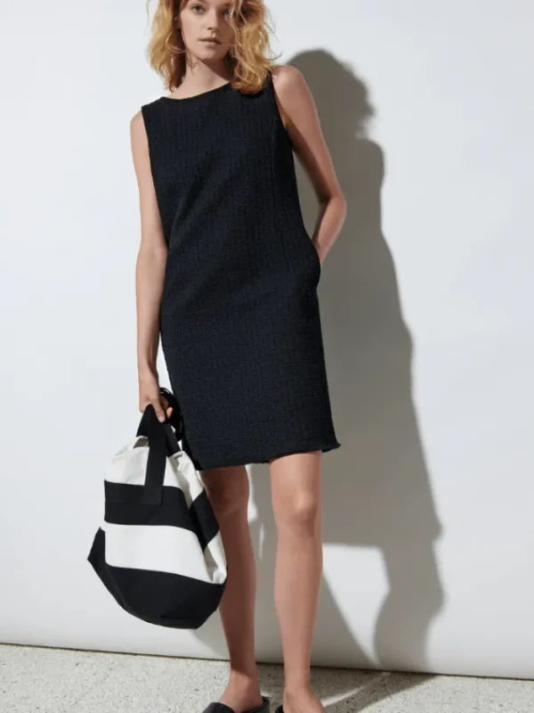 Luisa Cerano Dresses | Gifts Under £250^Black Tweed Look Shift Dress 778412 3506 0001