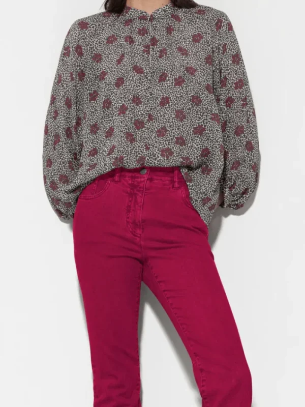 Luisa Cerano Tops | Gifts Under £250^Blouse With Millefeleurs Print 208474 3668 Col 1031