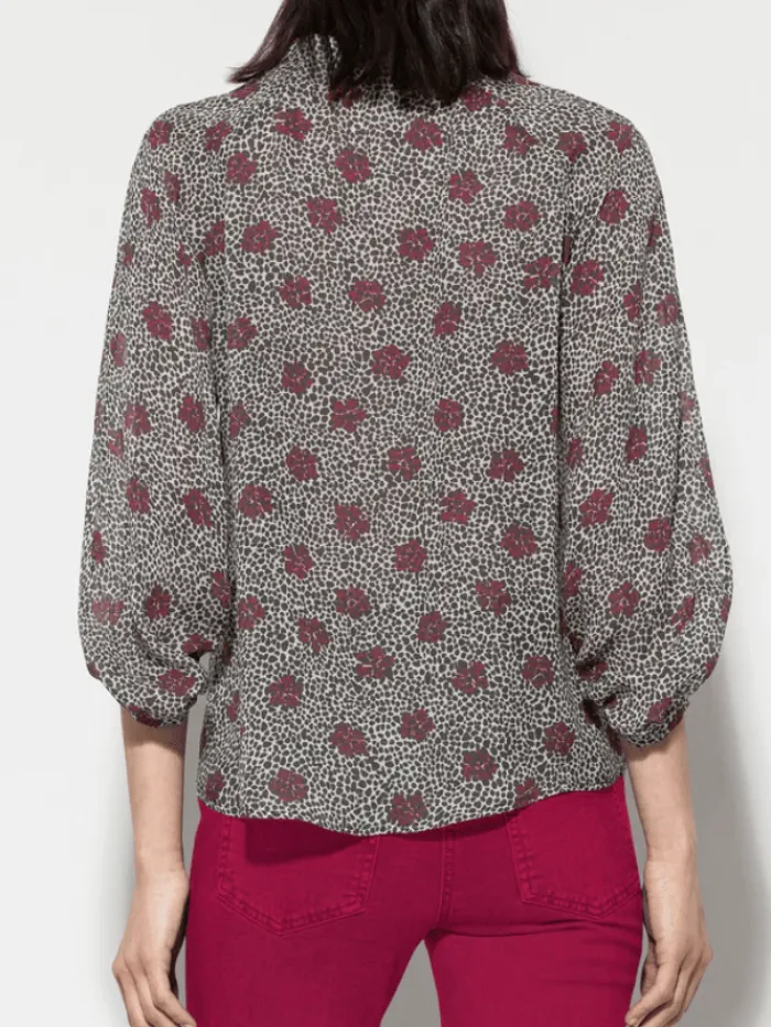 luisa_cerano_blouse_with__4.webp Luisa Cerano Tops | Gifts Under £250^Blouse With Millefeleurs Print 208474 3668 Col 1031