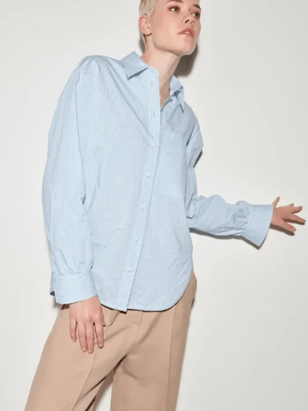 Luisa Cerano Tops | Gifts Under £250^Blue Multi Striped Shirt 298442 3600 Col 2191