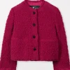 Luisa Cerano Coats And Jackets | Luxury Gifts^Bouclé Wool Tweed Jacket In Berry Pink 408286 3524 Col 04