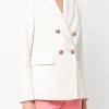 Luisa Cerano Coats And Jackets | Gifts Under £250^Chalk Double Breasted Blazer 478280 3453 0701