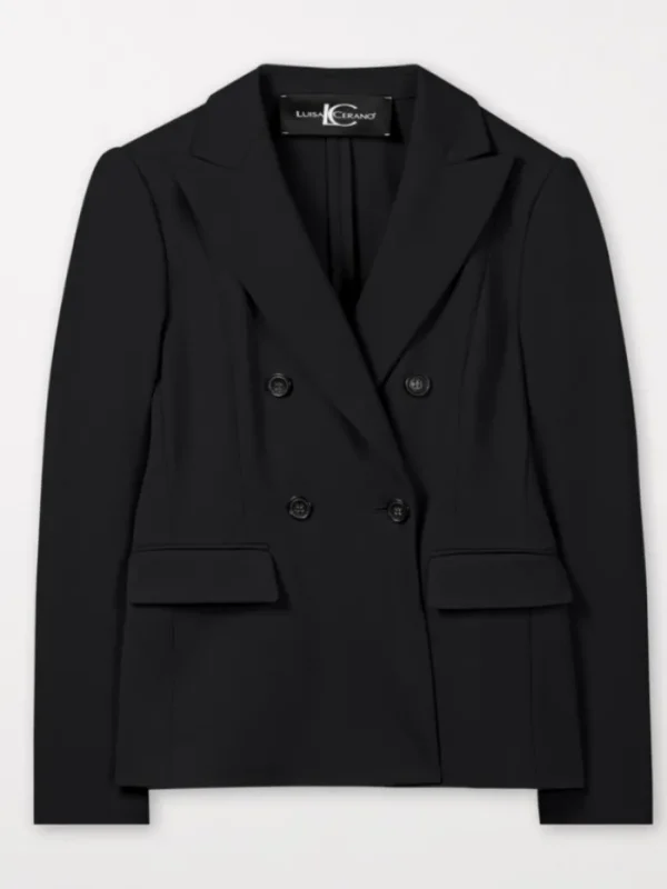 Luisa Cerano Coats And Jackets | Gifts Under £250^Double Breasted Black Blazer 488356 3289
